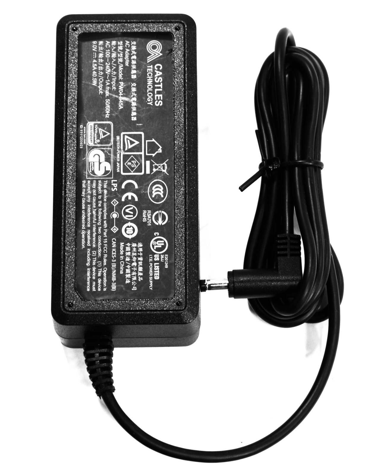 Castles 40.5W Power Supply for Dejavoo Z11 Z9 Z8 Vega 3000 Credit Card Terminals