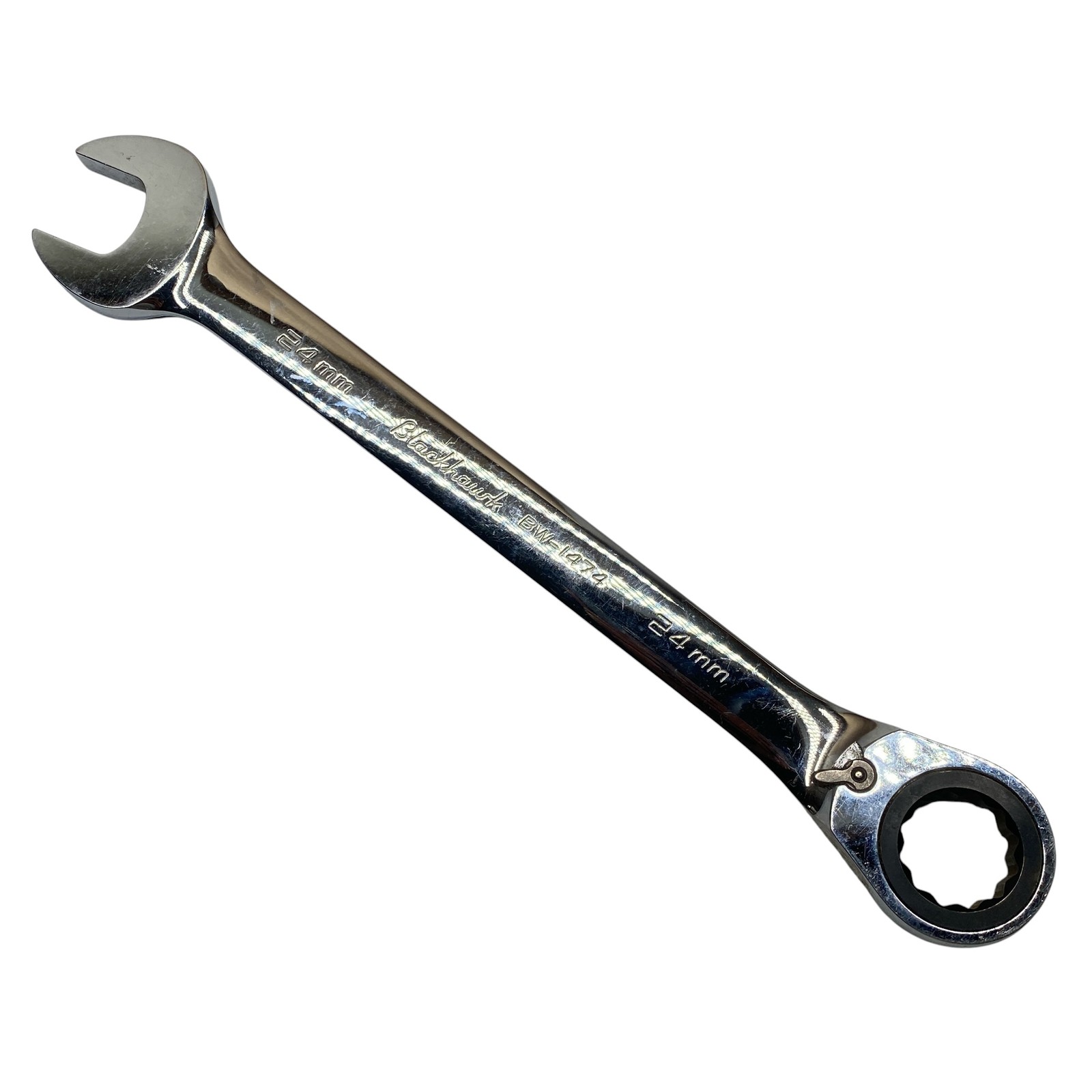 Blackhawk BW-1474 24mm Ratcheting Combination Wrench Metric Hand Tool