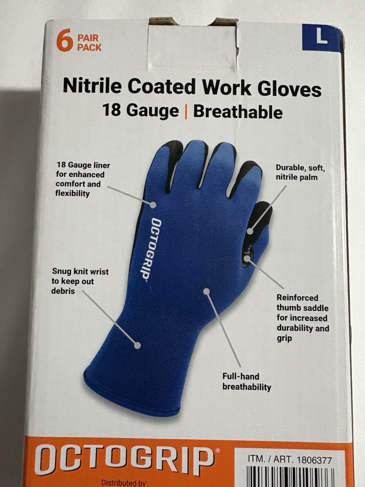 Octogrip Nitrile Coated Work Gloves