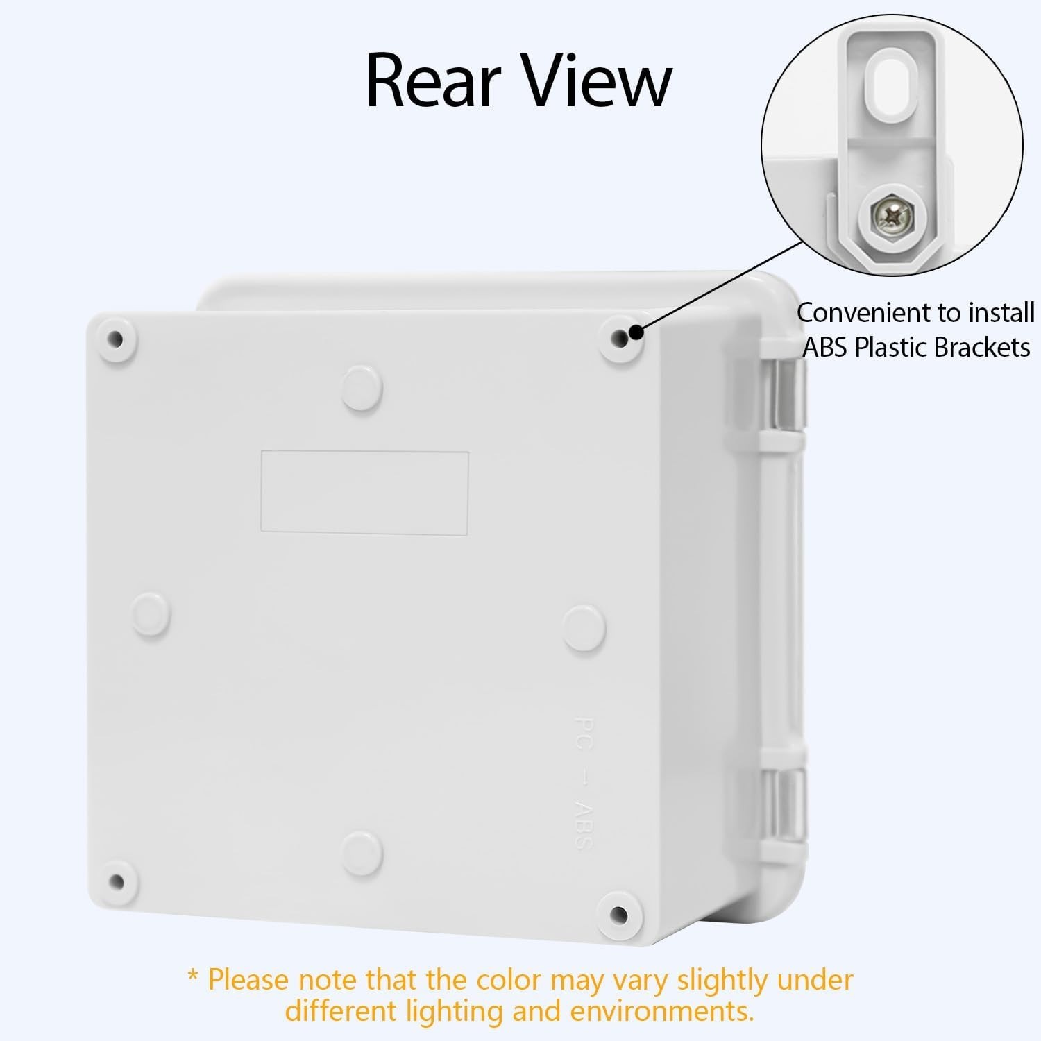 ABS Plastic Dustproof Waterproof Junction Box Hinged Shell Universal Electri…