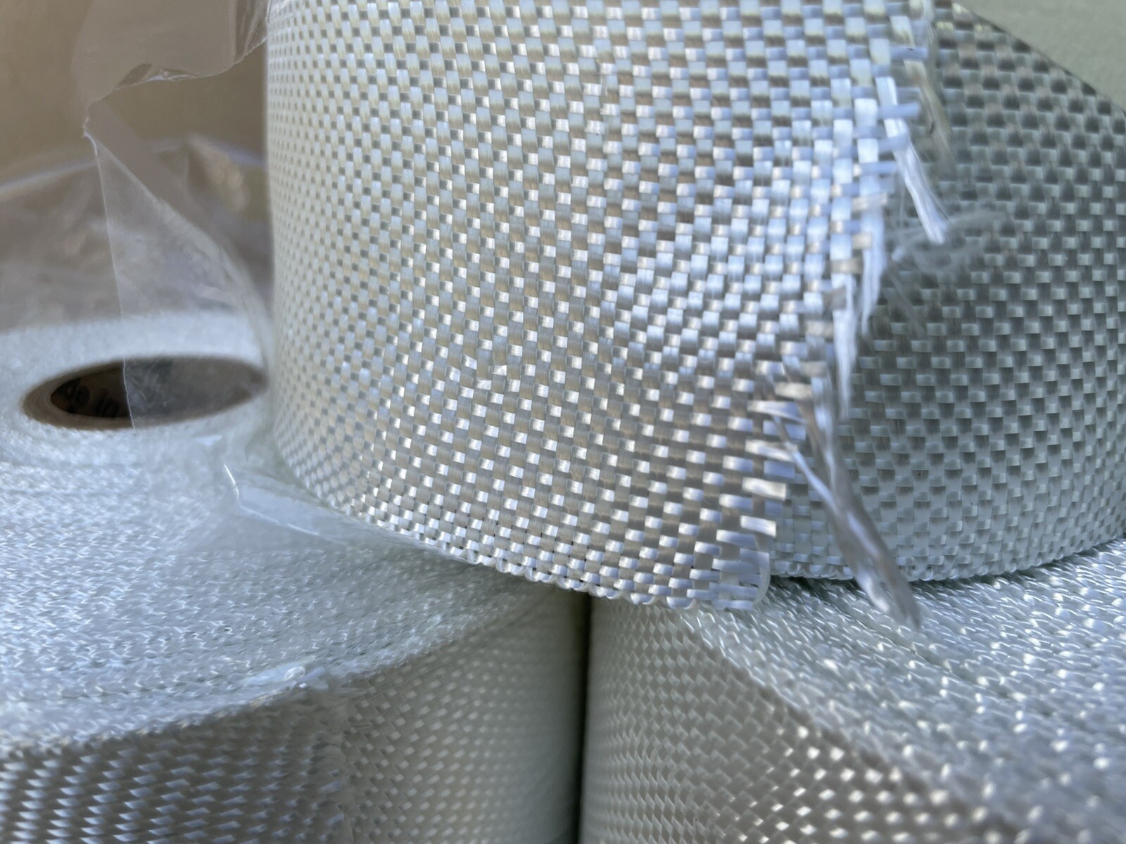 3x Lot Of Fiberglass Boat & Flooring Cloth Fabric Tape 8.71 oz 4″ X 50yd Rolls