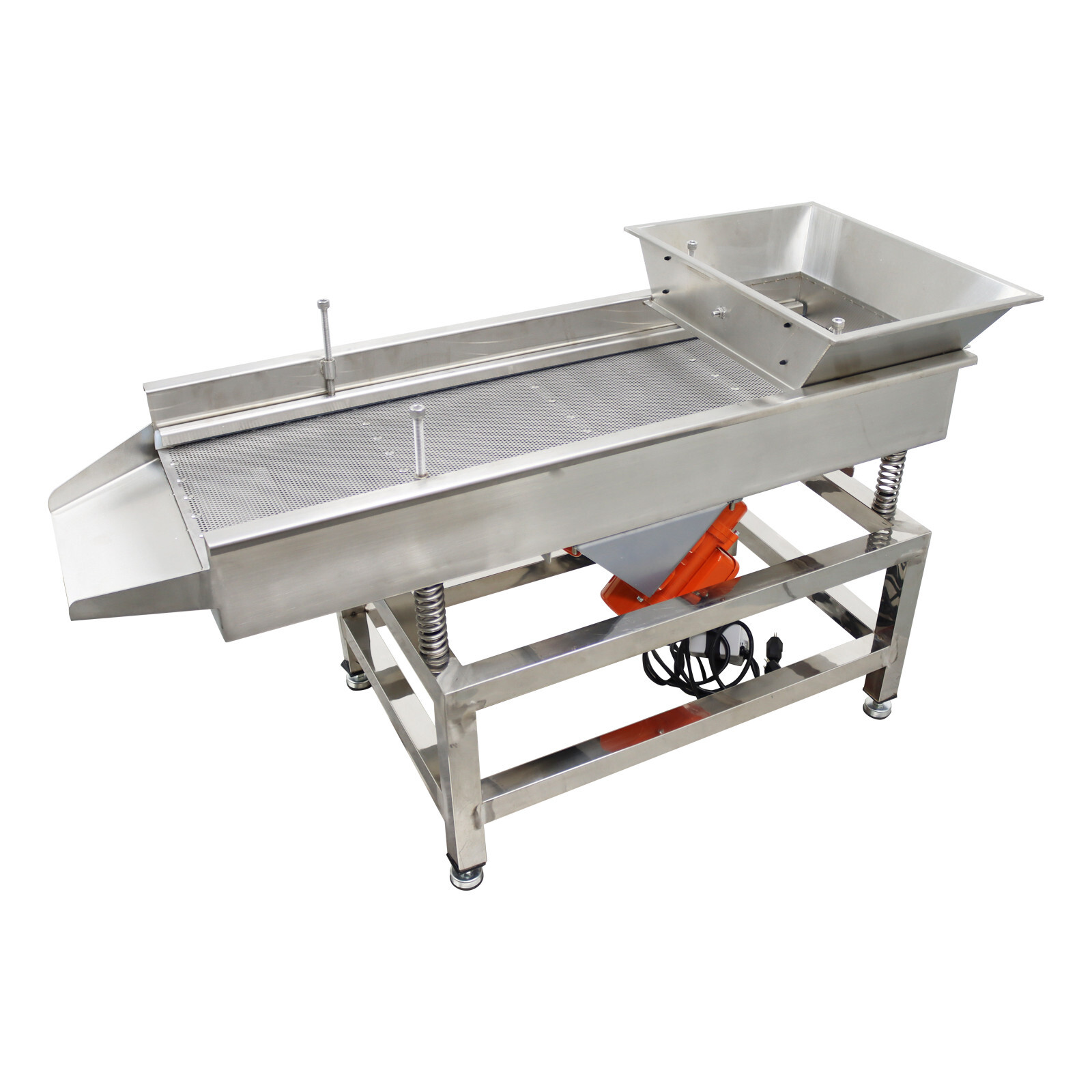 TB610 110V Stainless Steel Linear Vibrating Screen with 3mm Screen Dual Motor