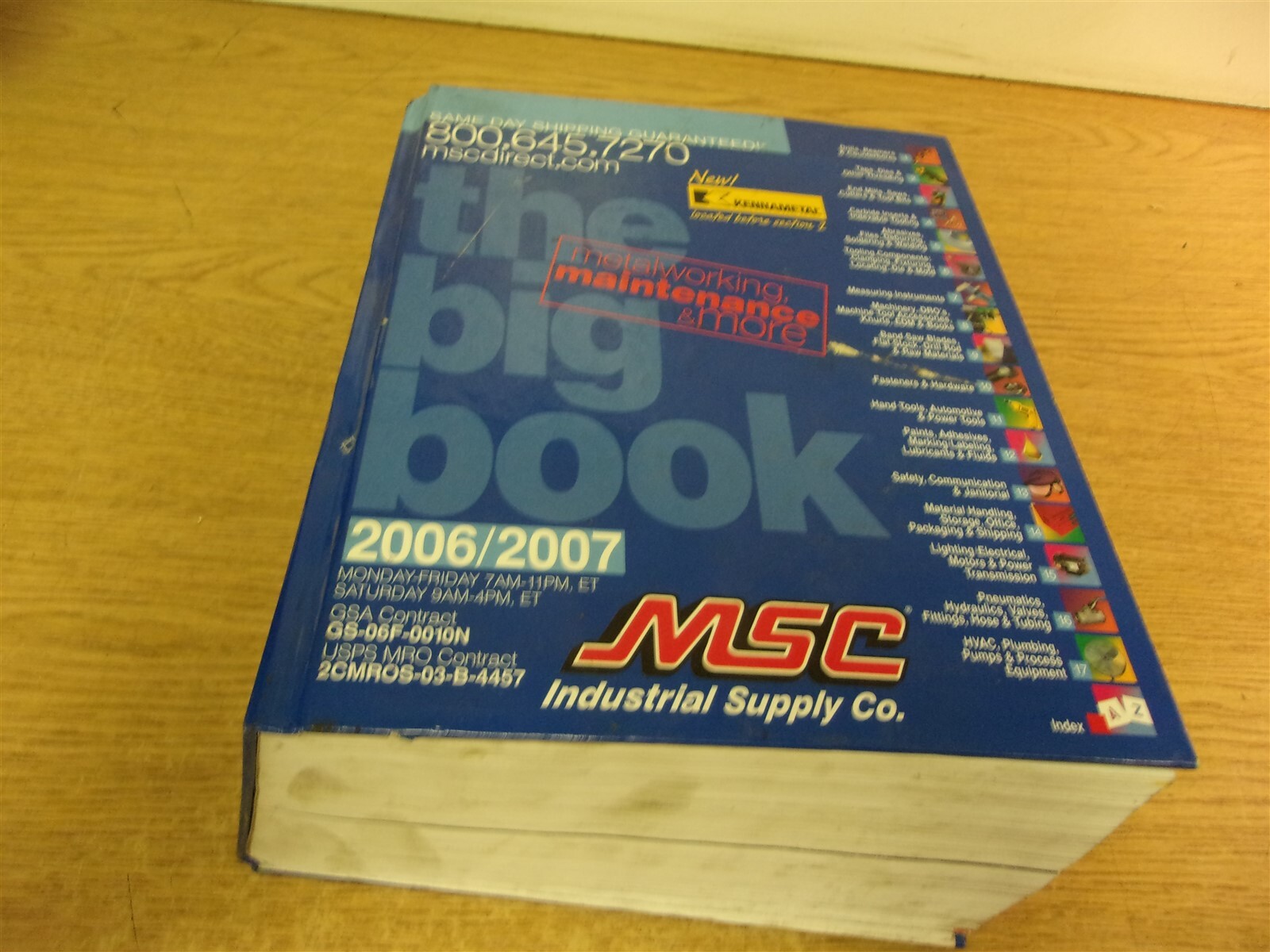 The Big Book MSC Industrial Supply Company 2006/2007 *FREE SHIPPING*