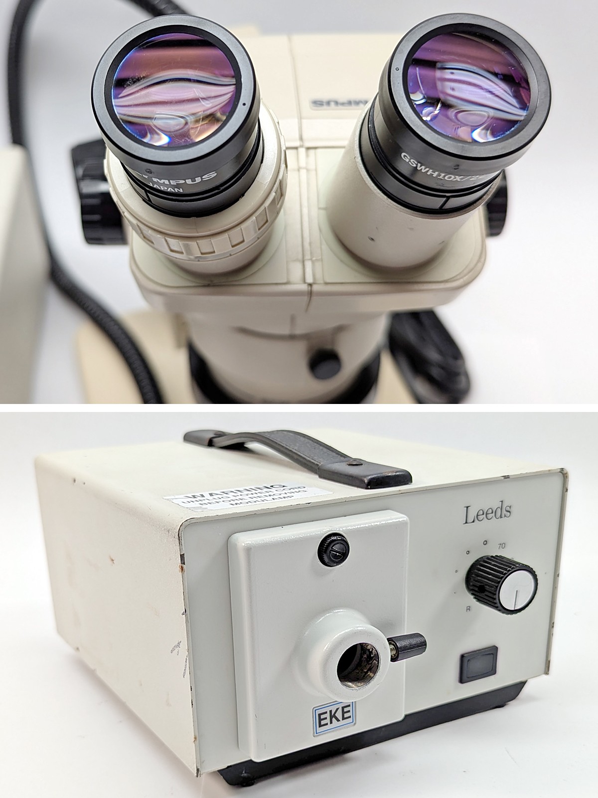 Olympus SZ30/SZ-30 StereoZoom Microscope w/SZ-ST Base/Fiber Light – Refurbished