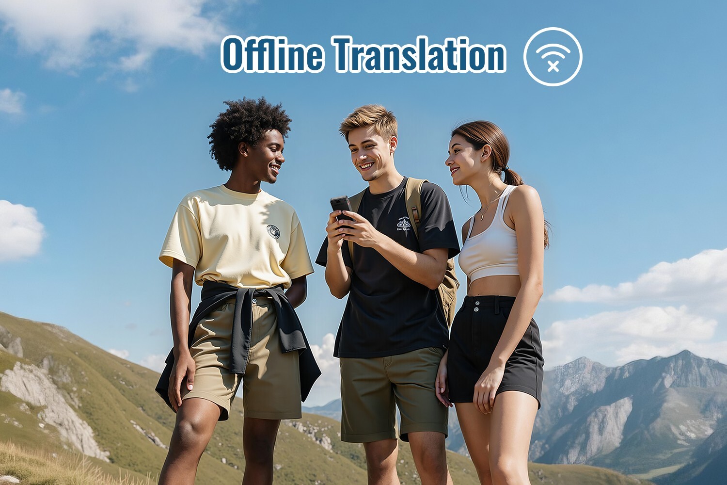 iTour D-Lite Dual-Screen Real-Time Language Translator Device – Detachable
