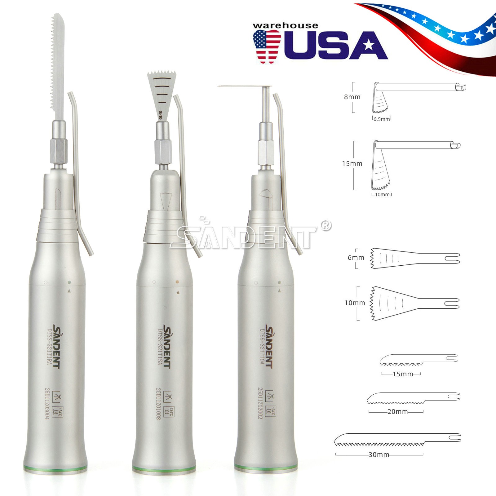 SANDENT Dental Micro Saw Surgical Handpiece Reciprocating Bone Cutting Fit NSK