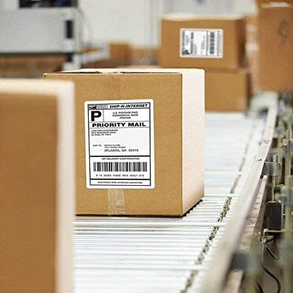 1000 Premium 8.5″ X 5.5″ Half Sheet Self Adhesive Shipping Labels 2 Per Sheet