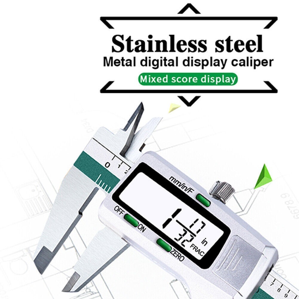 0–6″ Digital Electronic Vernier Caliper LCD Gauge Vernier Caliper Micrometer