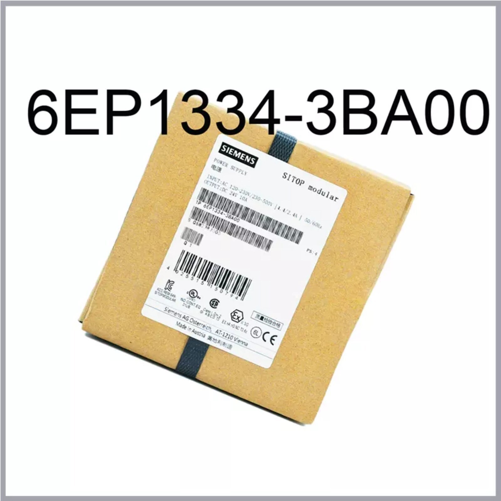 New Siemens SITOP PSU100S DC 24V/10A POWER SUPPLY 6EP1334-3BA00 6EP13343BA00