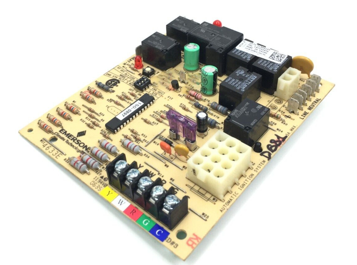 GOODMAN PCB00109 Furnace Control Circuit Board EMERSON 50M56-289 used # D681
