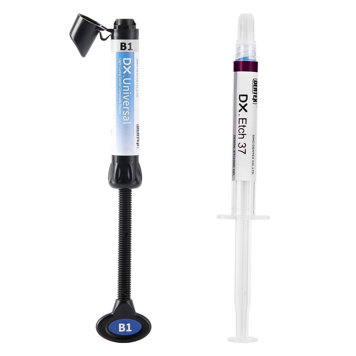 DENTEX Dental Light Cure Composite Resin Syringe Kit Shade A1 A2 A3 A3.5 B1