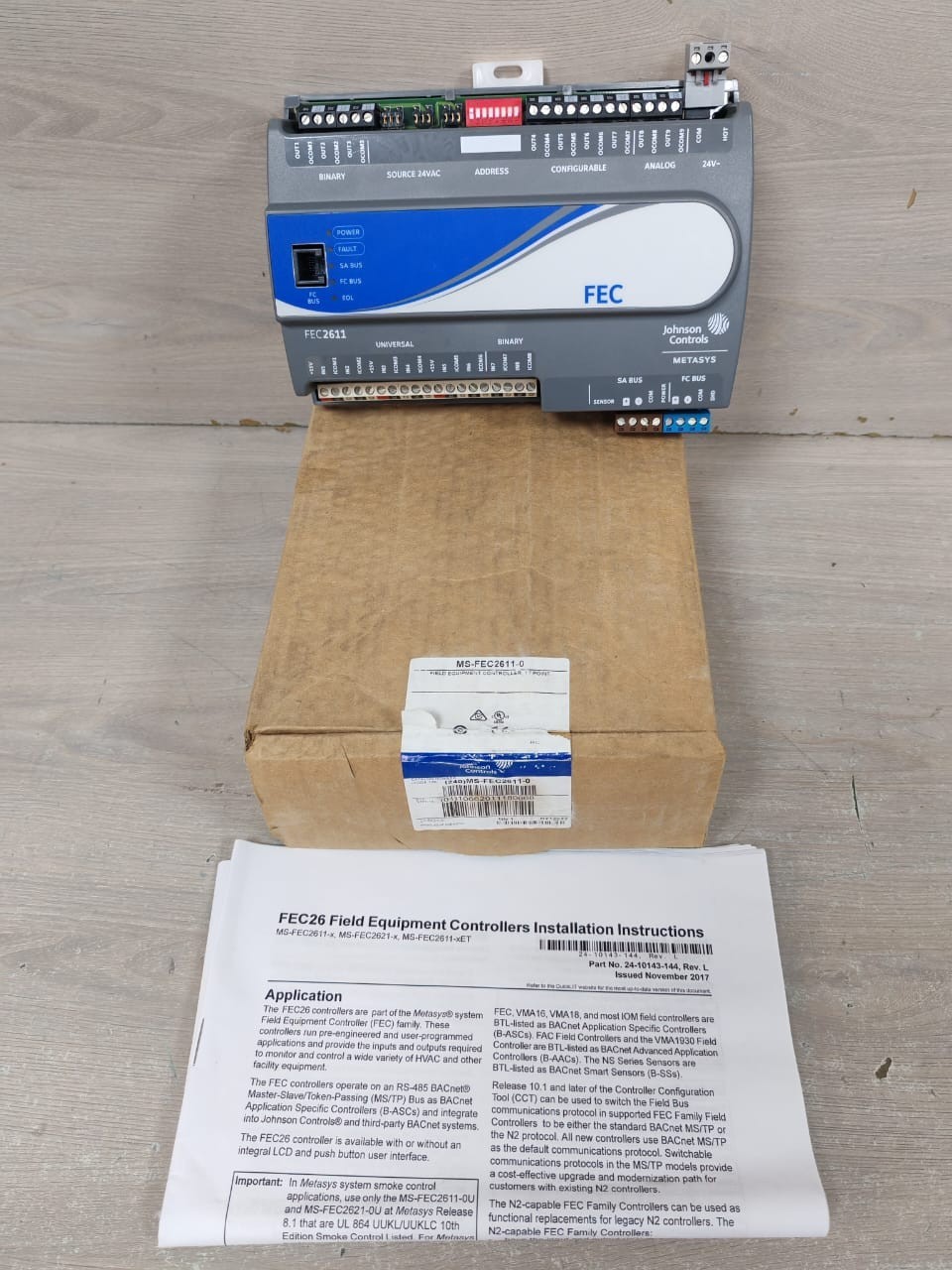 JOHNSON CONTROLS MS-FEC2611-0 FIELD EQUIPMENT CONTROLLER 17 POINT