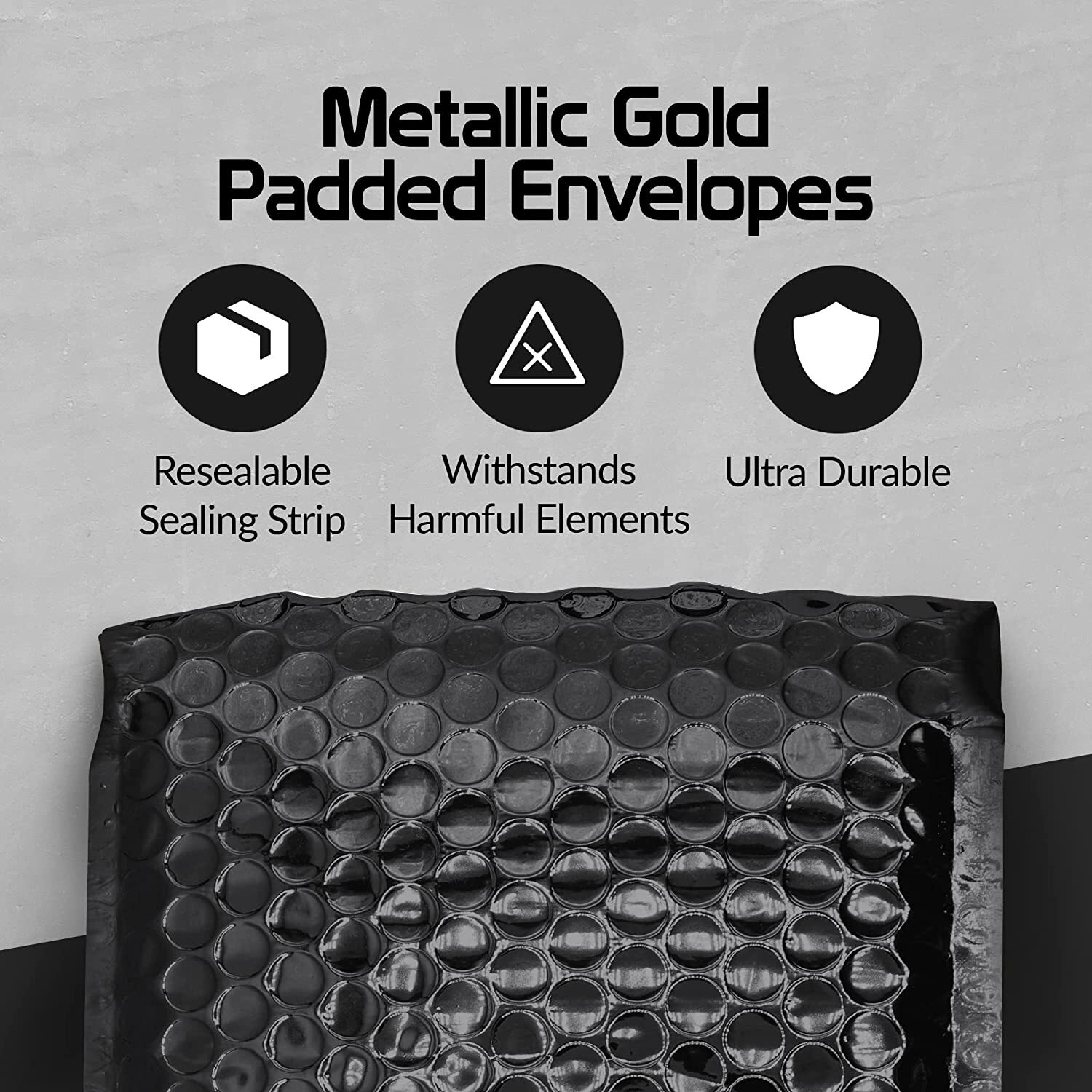Metallic Poly Bubble Mailer Padded Envelope Shipping Bag Multiple Colors Size