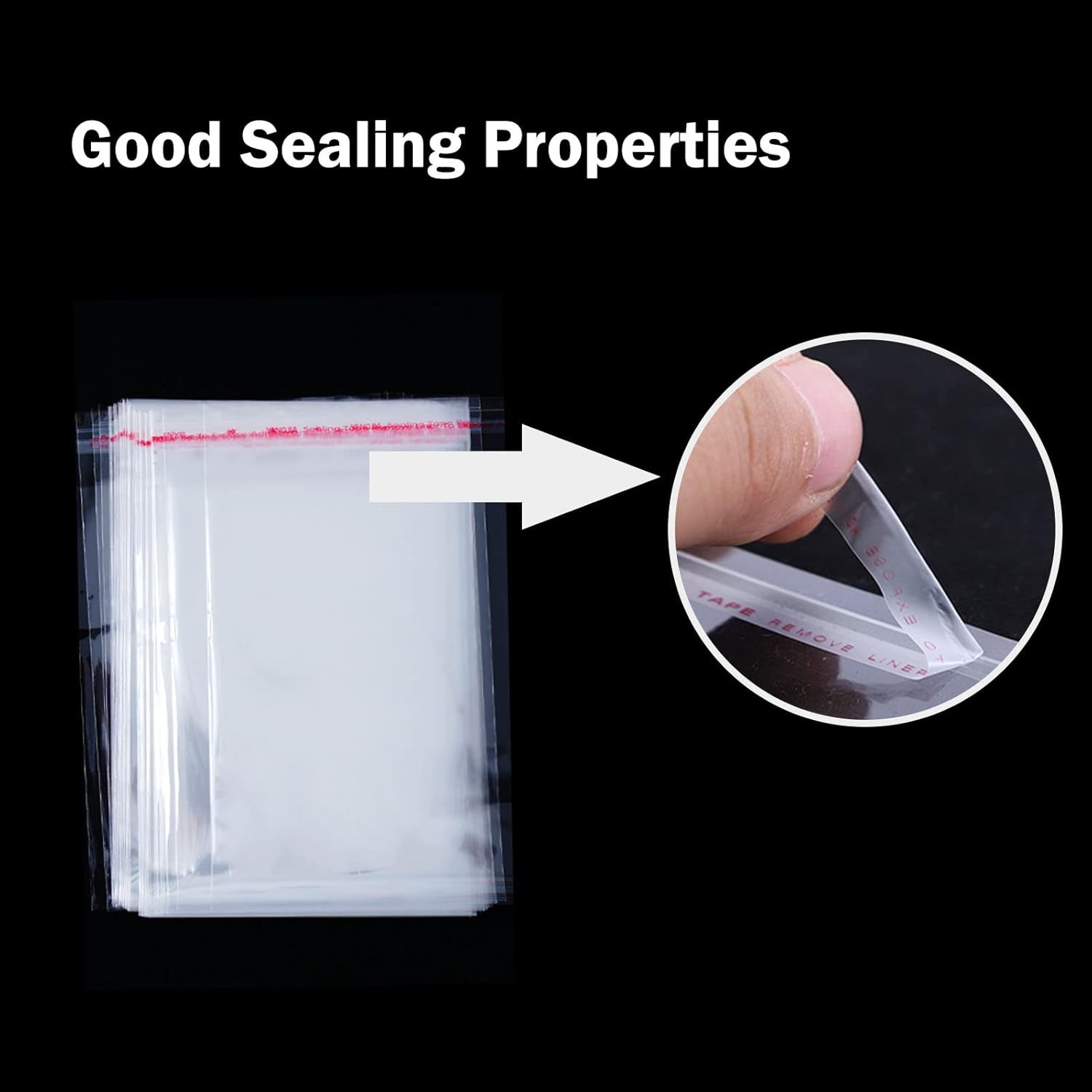 Clear Resealable Self Sealing Cello Cellophane Bag Plastic OPP Poly Bag Any Size