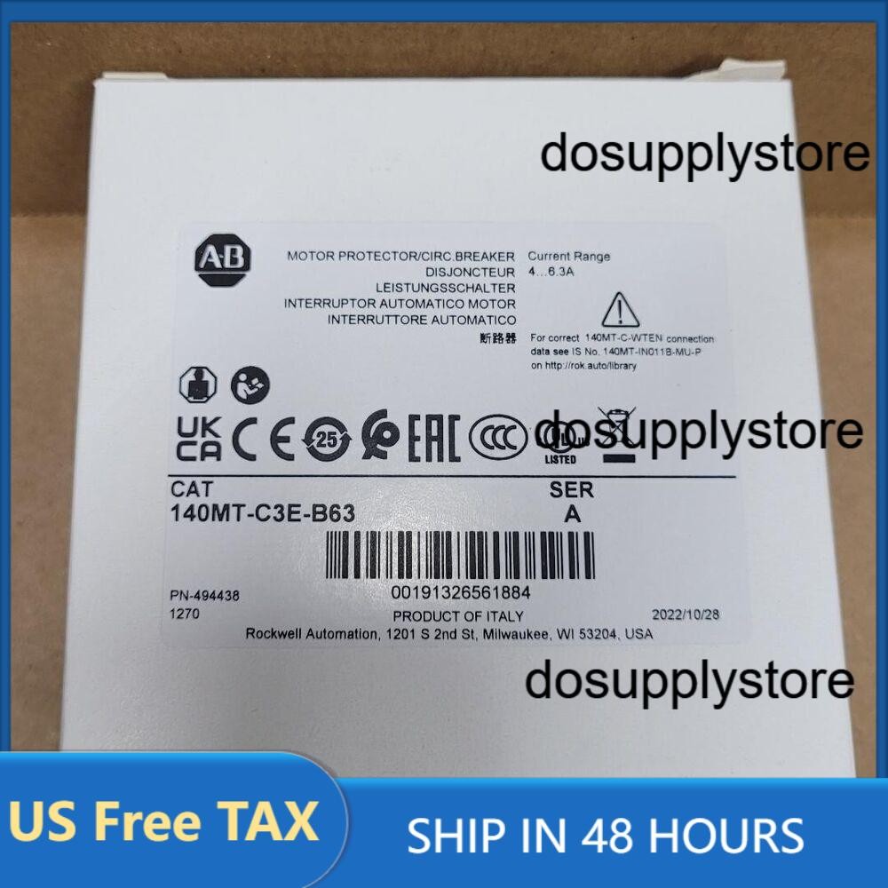 ALLEN BRADLEY 140MT-C3E-B63 Motor Protector / Circuit Breaker US Free Tax