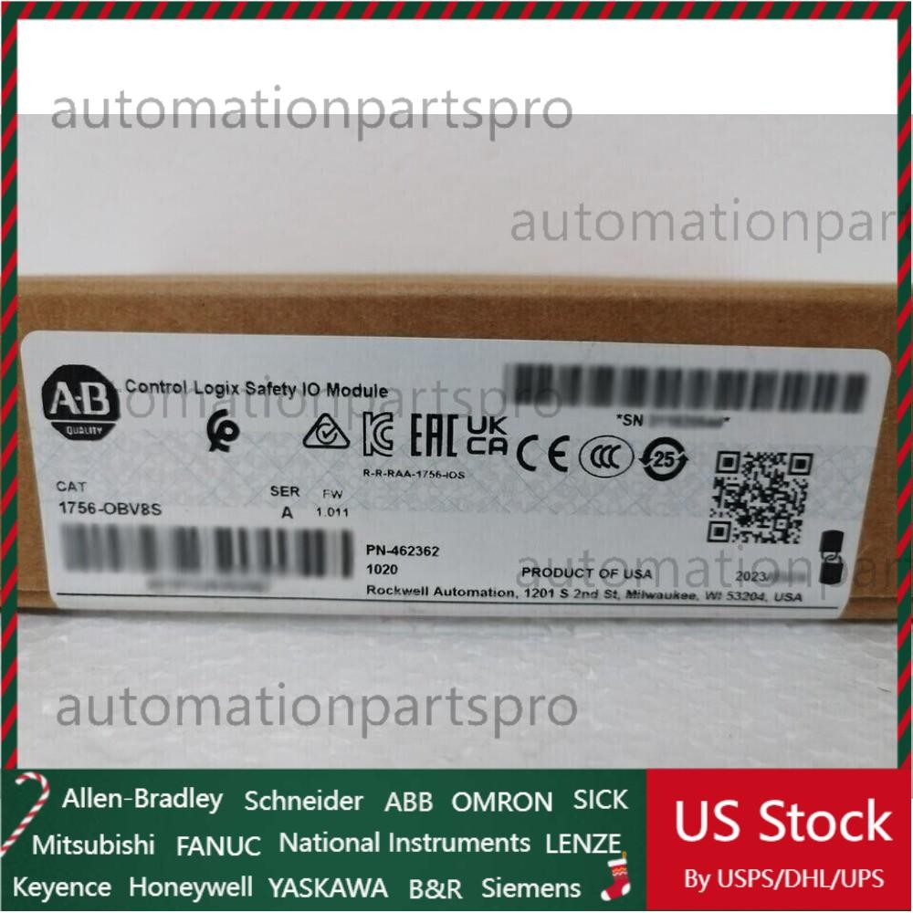 New Sealed Allen Bradley 1756-OBV8S ControlLogix Safety IO Module US Free Tax