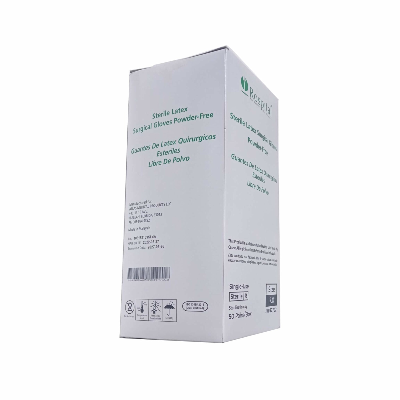 Surgical Gloves Powder-Free Sterile Latex 6.0 to 8.5 (50/400 pcs) from Malaysia
