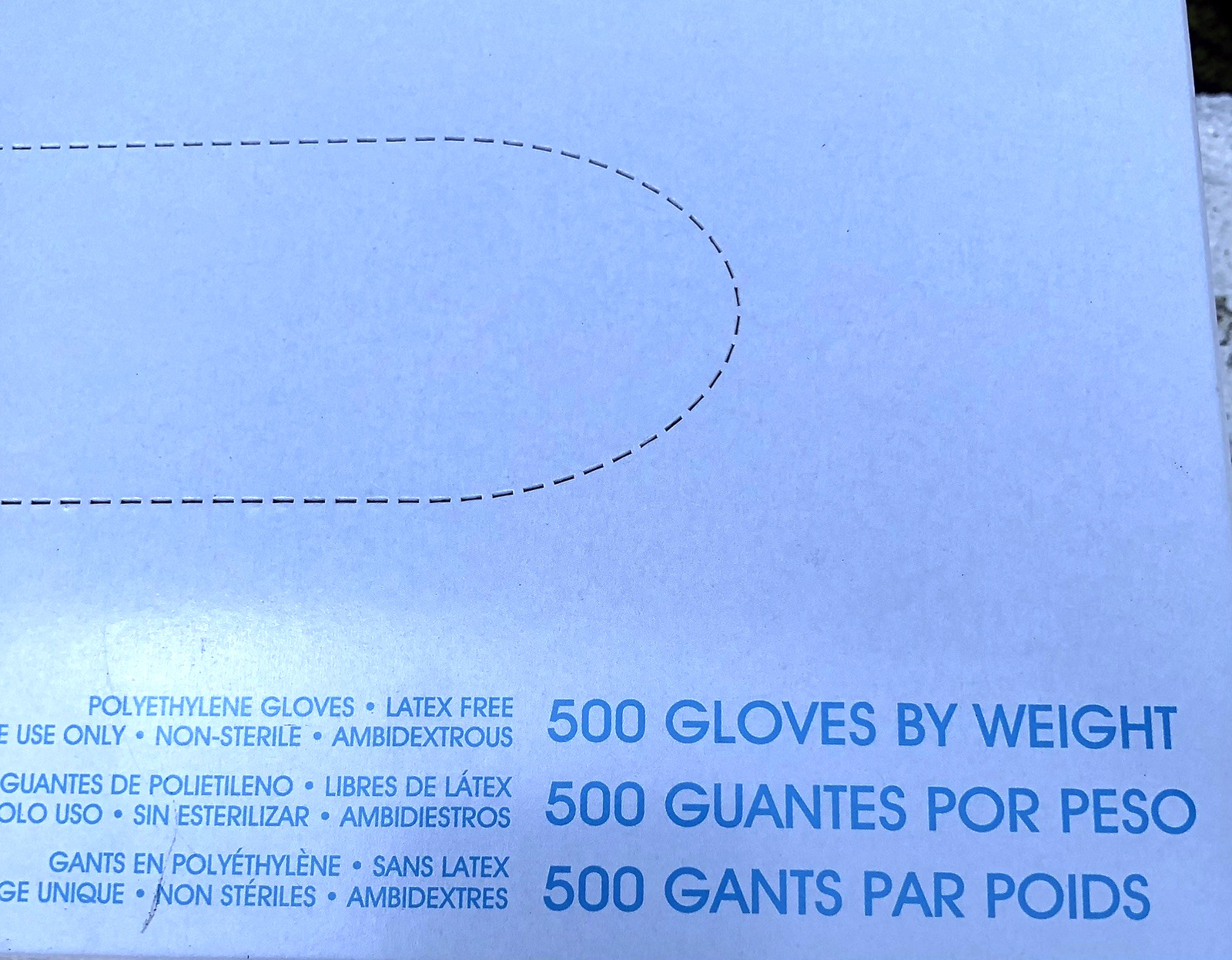 Uline 500 Polyethylene Gloves Clear 1 Mil S-7895 Single Use Ambidextrous New Box