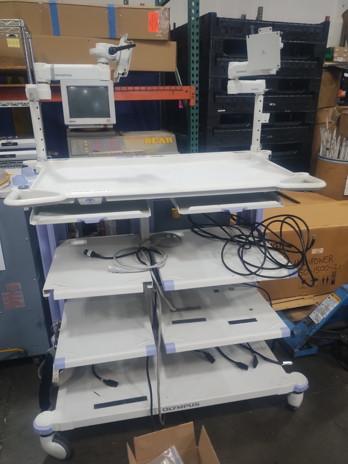 Olympus WM-D60 Endoscopy Cart Mobile Workstation.