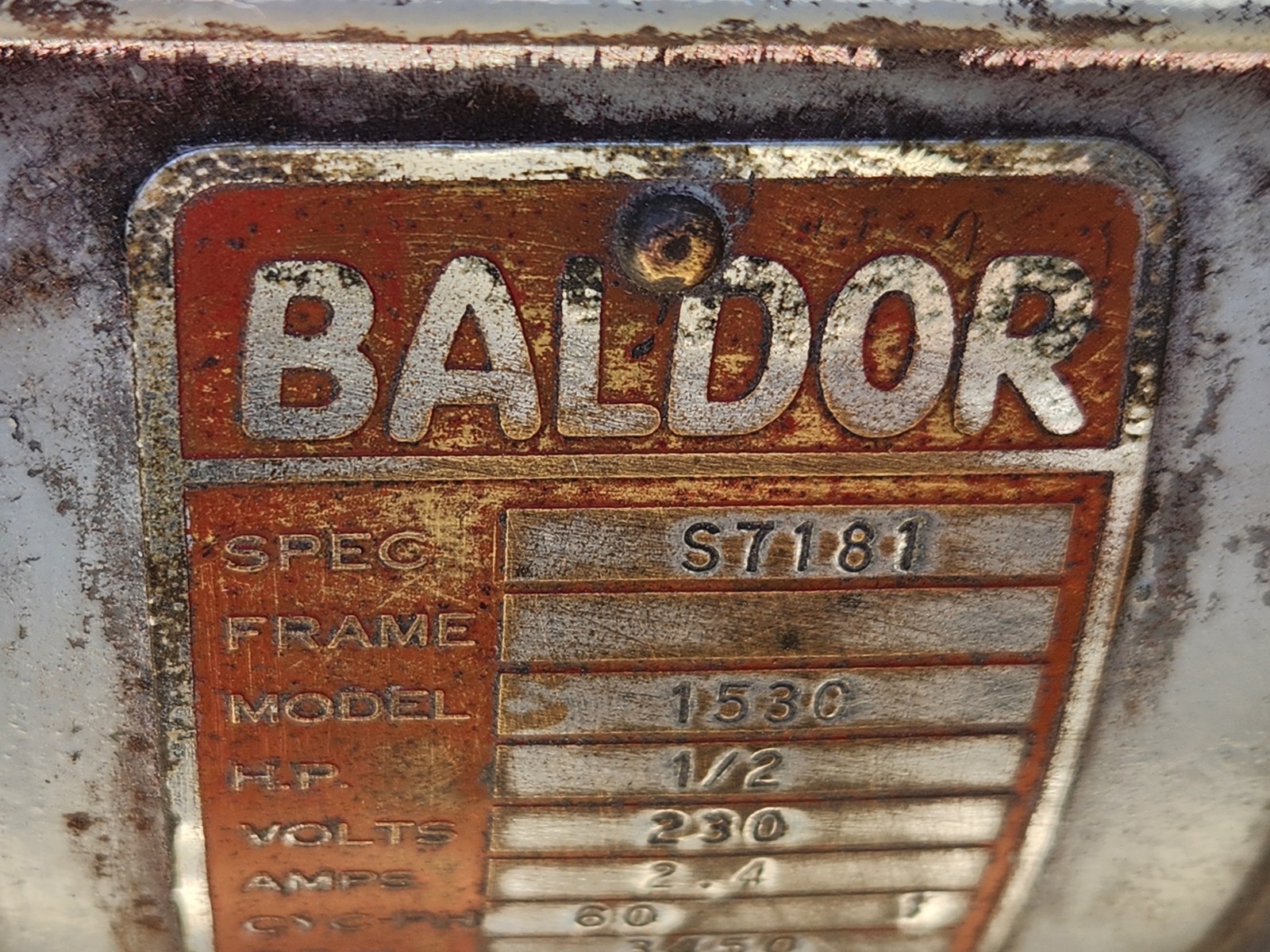 BALDOR GRINDER MODEL 1530