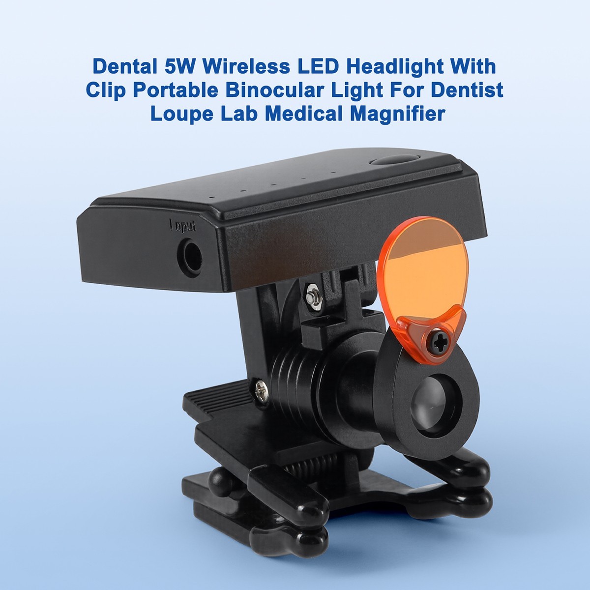Dental LED Head Light Lamp Clip-On Light for Binocular Loupes 5W Wireless