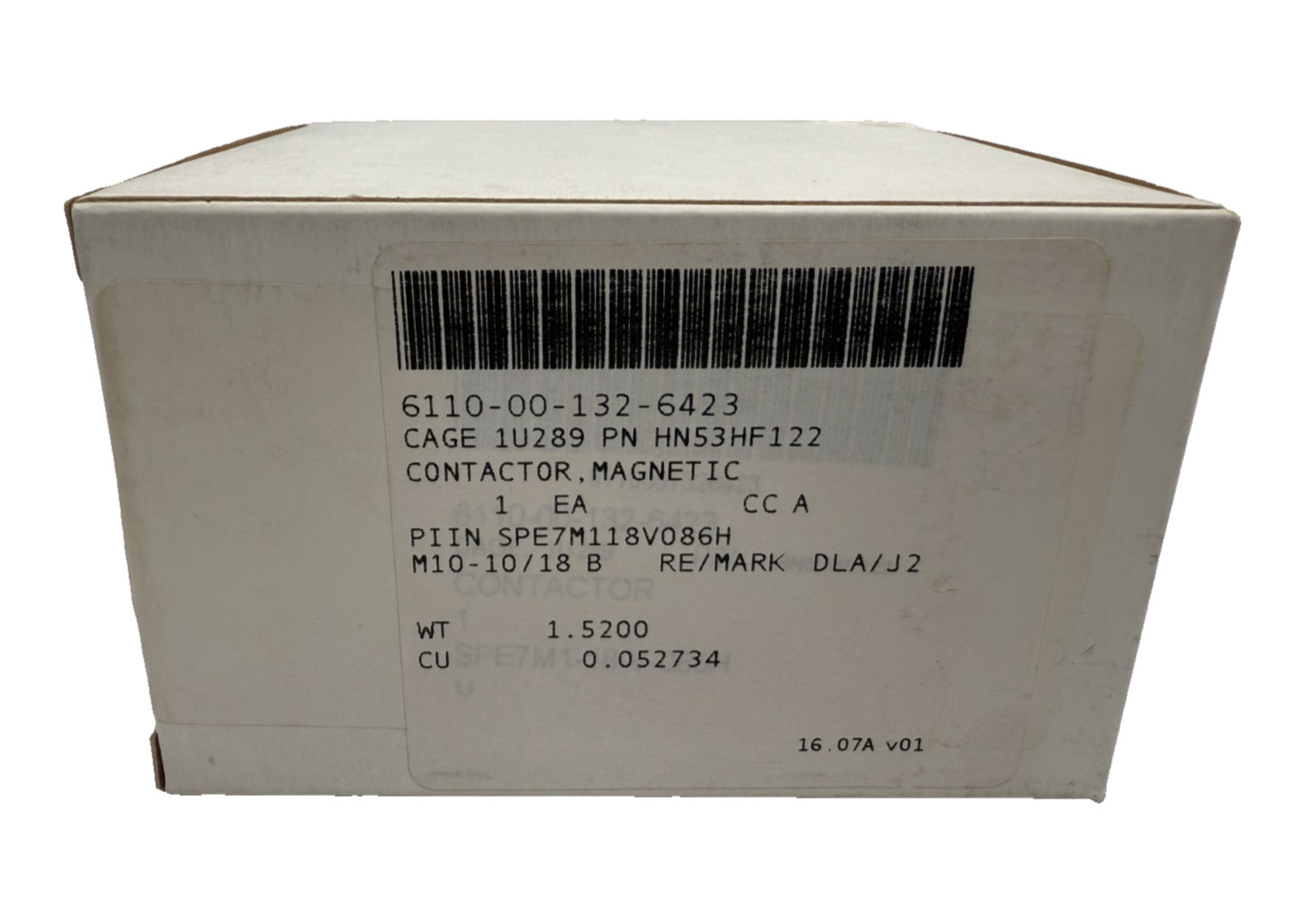 Carrier Contactor HN53HF122 Three Pole, 75 Amp, Screw Terms, 115VAC Coil