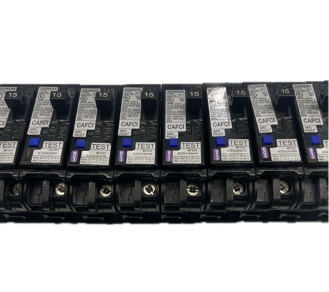 QA115AFCN LOT OF 10 SIEMENS 15A ARC-FAULT AFCI PLUG ON NEUTRAL NO PIGTAIL WIRE