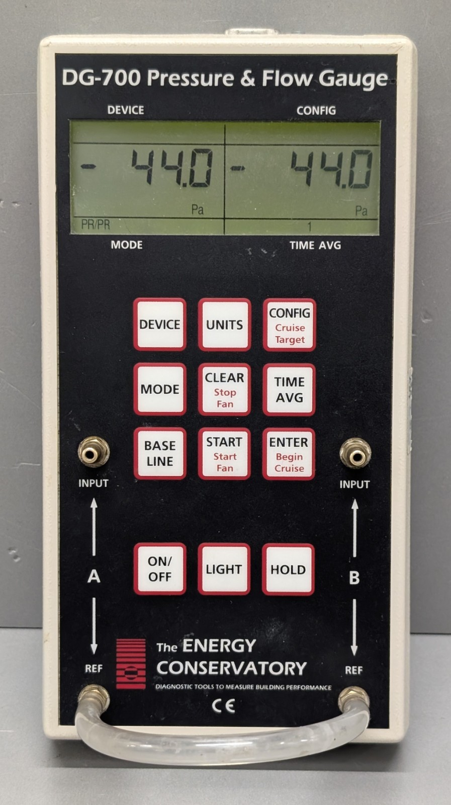 TEC DG-700 blower door manometer pressure flow gauge with USB TESTED warranty