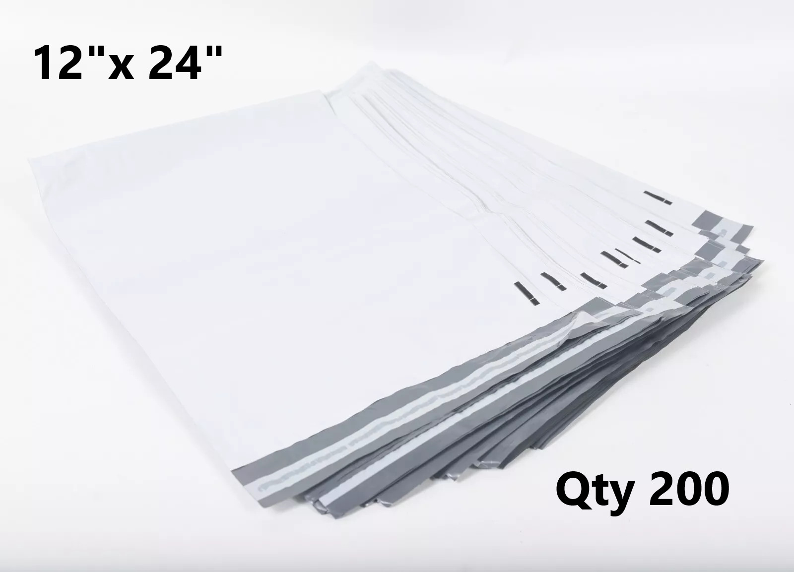 Poly Mailers Plastic Mailing Bags 12×15.5 14.5×19 24×24 17.5×20 26×32 19×24