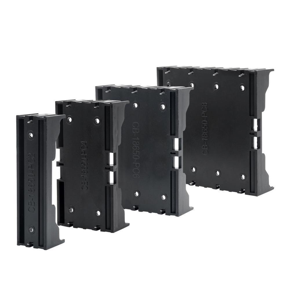 10Pcs For 18650 Power Bank Case 1/2/3/4Slot Battery Holder DIY Hard Pins Storage