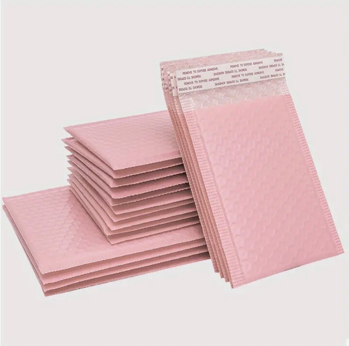 20 PINK POLY BUBBLE MAILERS SHIPPING PADDED BAGS MAILING ENVELOPES SMALL 4×5