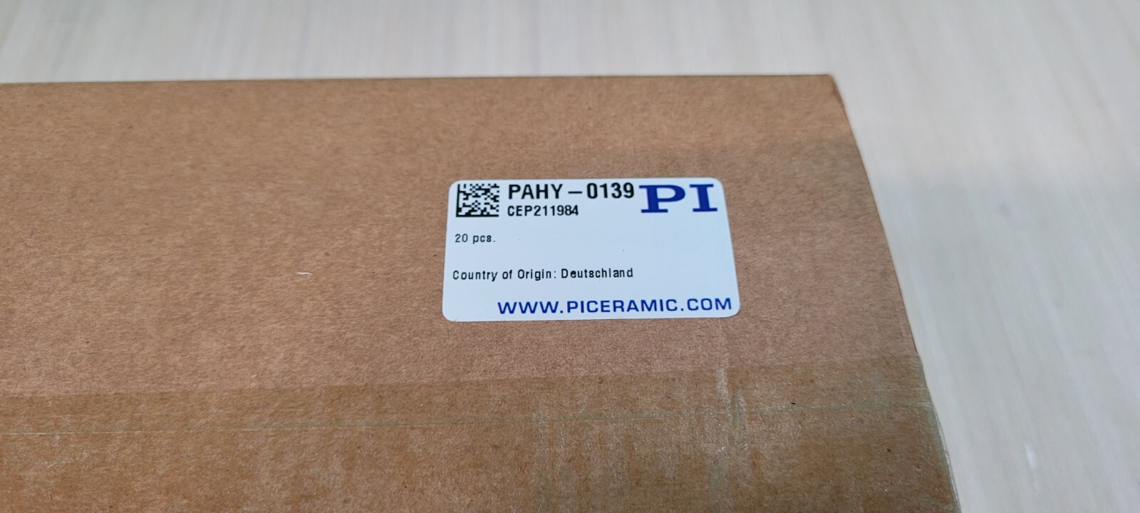 PI CERAMIC PIEZOCERAMIC ACTUATOR TRANSDUCER PIC255 PAHY-0139 1.5″ x 1″