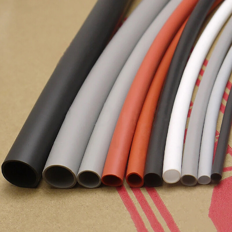 1.7:1 Flexible Silicone Heat Shrink Shrinkable Tube Tubing 1 Meter Yellow/Gray