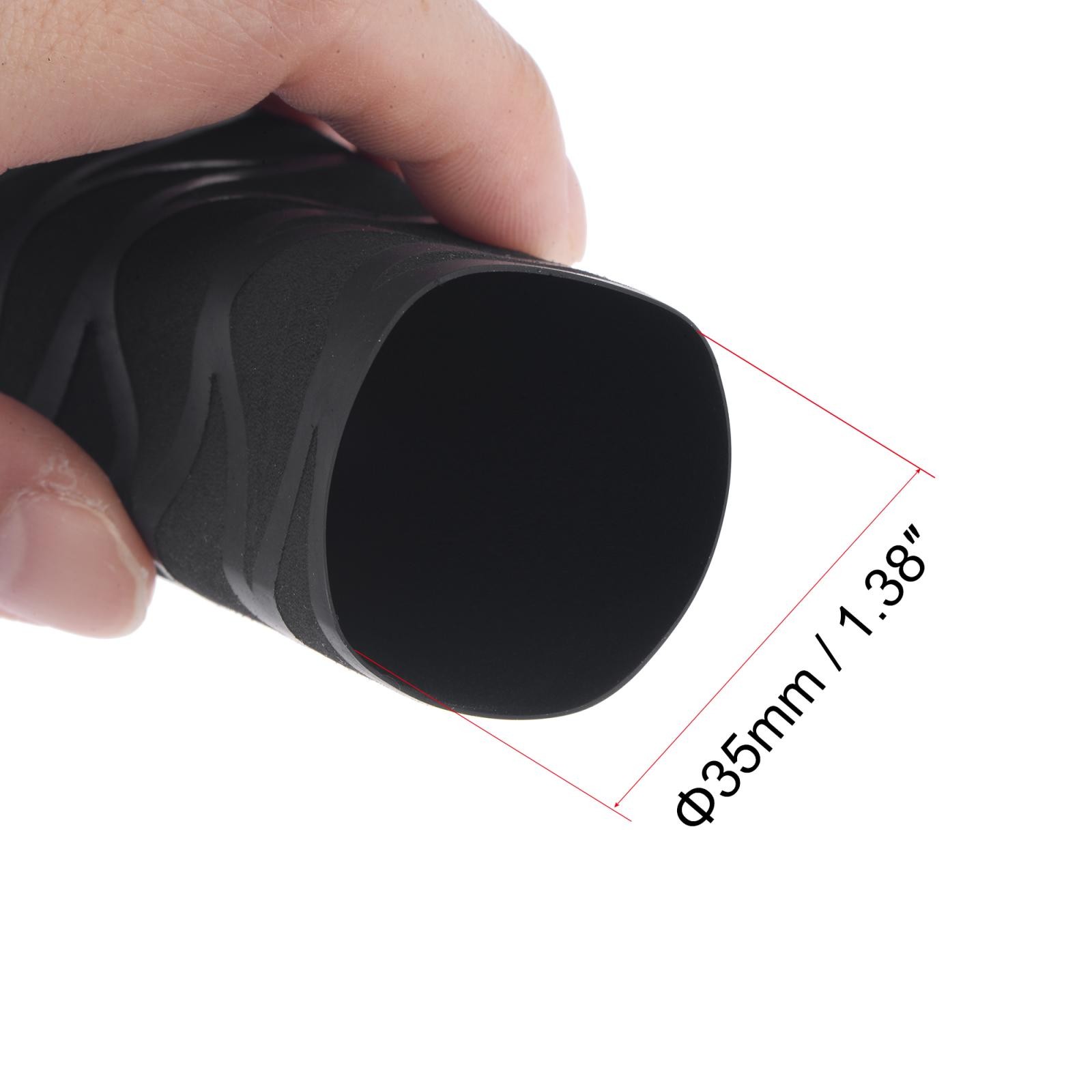 Heat Shrink Wrap Tubing for Rod, 35mm Dia 57mm 1.6ft 1.7:1 Black