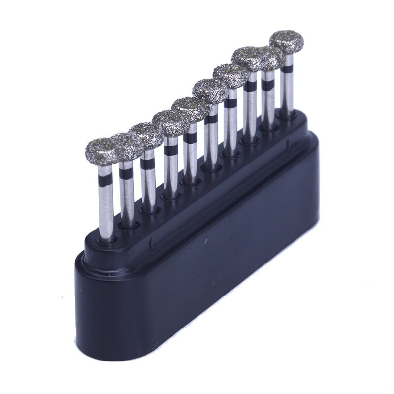 10 pcs Dental High Speed Diamond Burs Circular wheel Super Coarse Diamond Drills