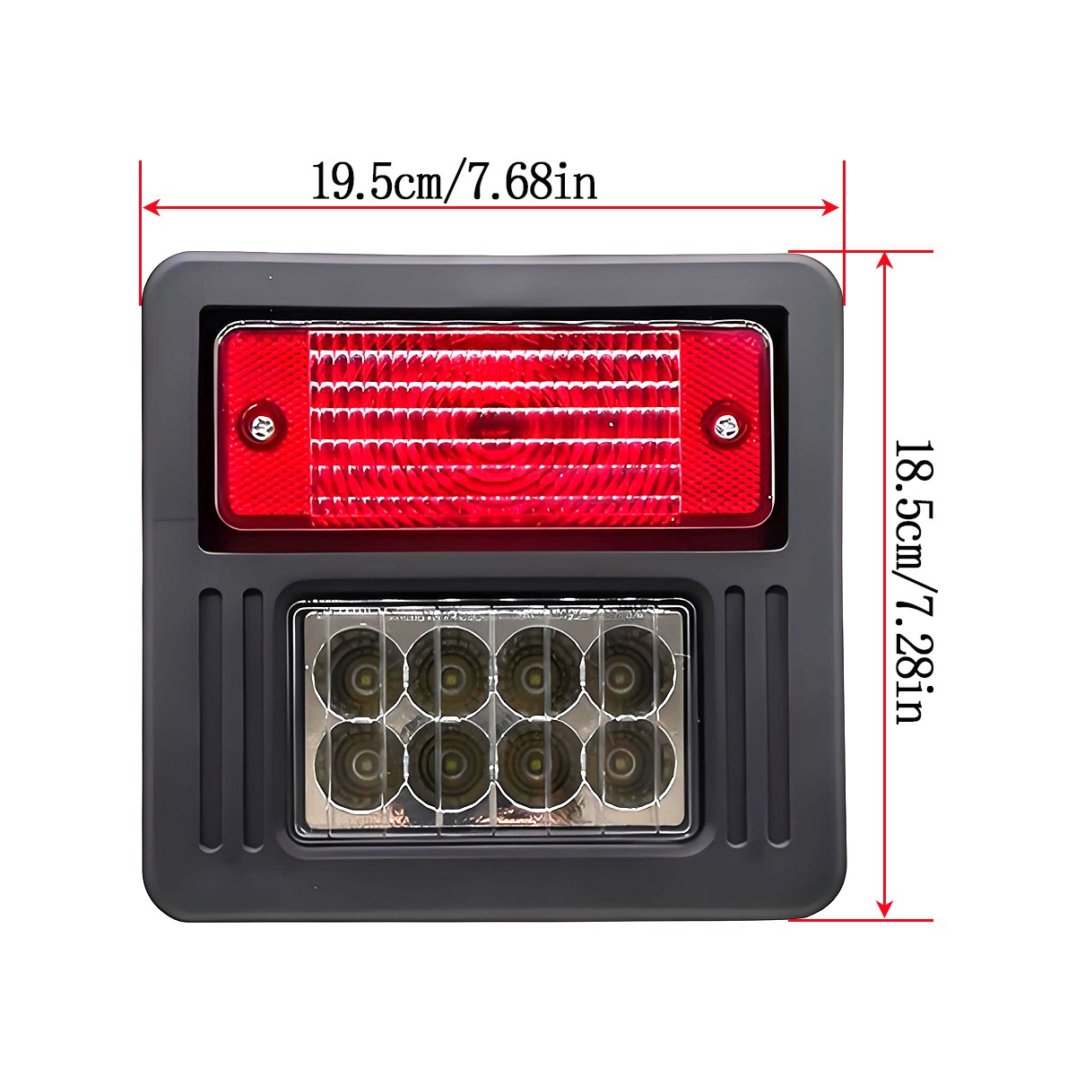 2x LED Taillight Rear Light 6672279 for Bobcat S160 S175 S185 T650 T740 T750