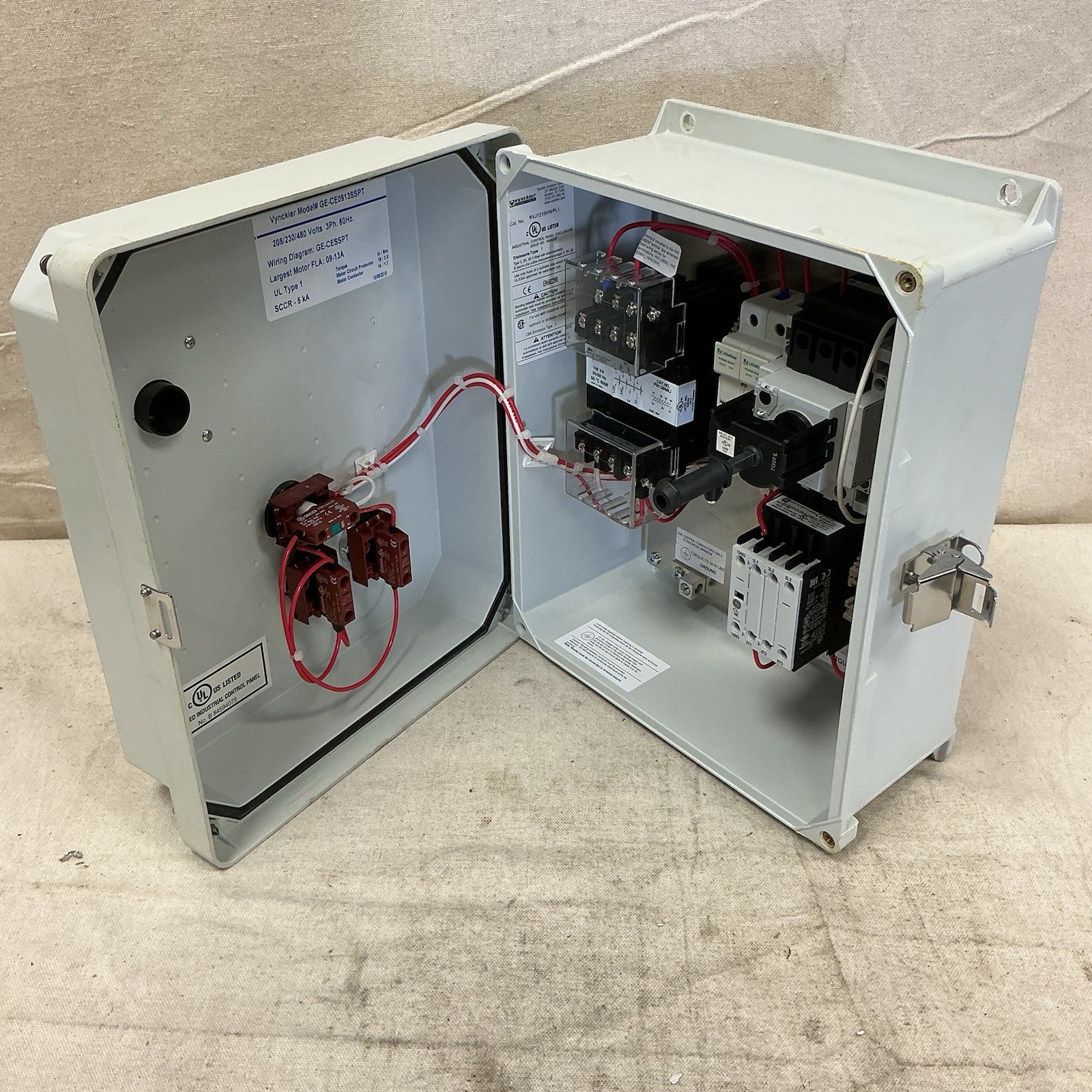 HOFFMAN VS-CE0812SSPT IEC Combo Str 9-13A 120V Coil 4X Enc