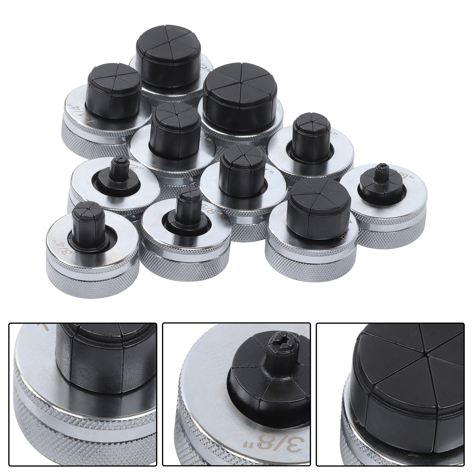 High Quality HVAC Tubing Expander Kit Tube Swaging Set Includes 3/8” To 1-5/8”