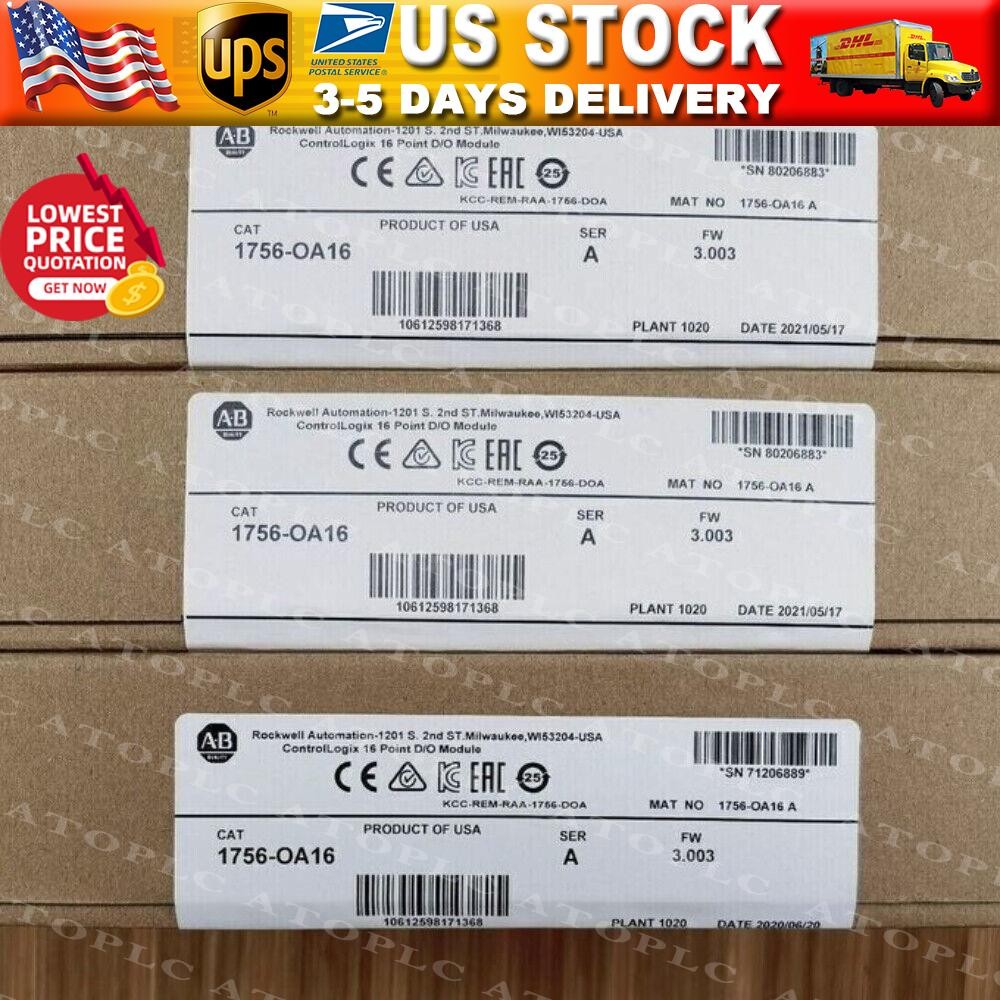 New Sealed AB 1756-OA16 ControlLogix 16 Point D/O Module 1756OA16 US Free Tax