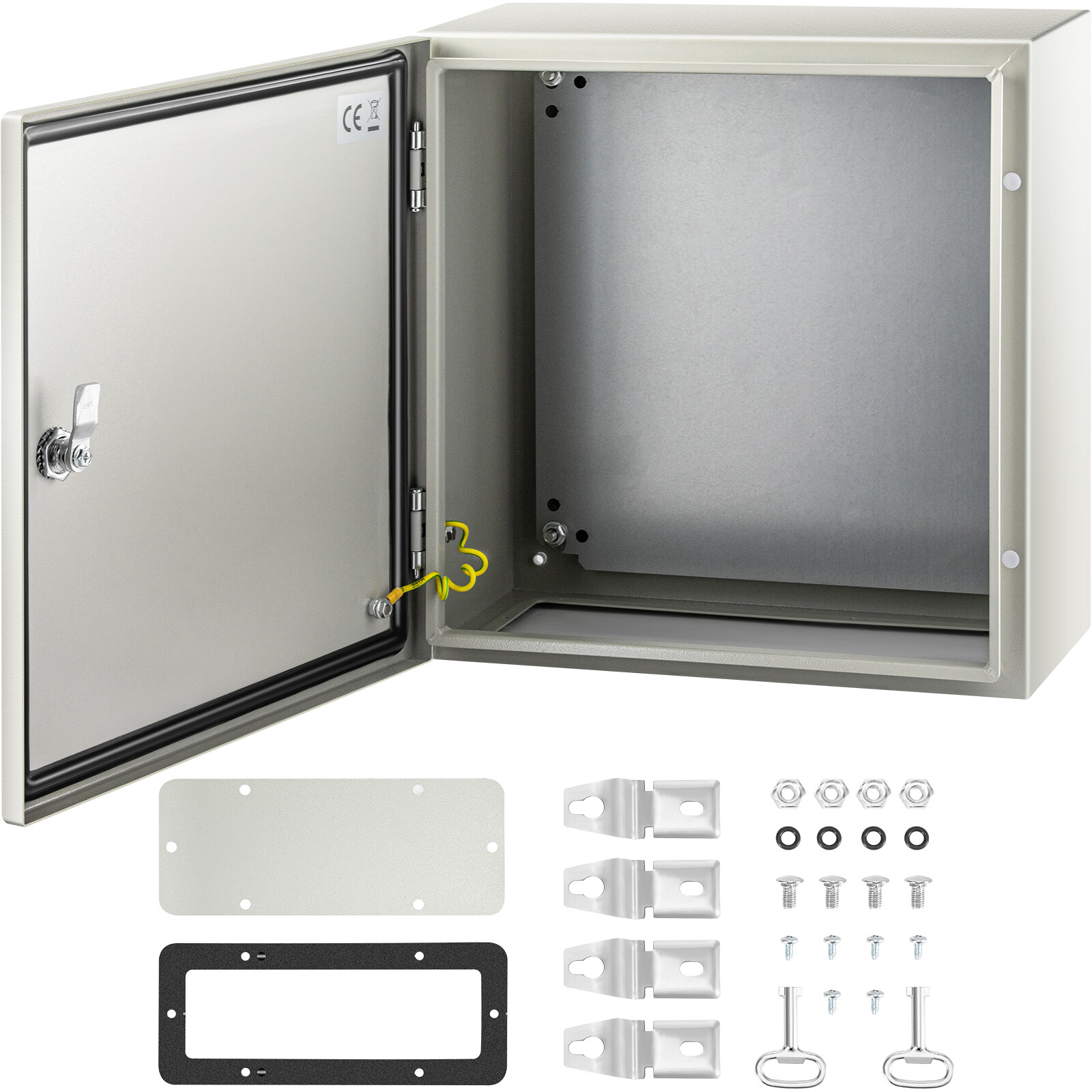 VEVOR Steel Electrical Box Electrical Enclosure Box 16x16x8” Carbon Steel IP65