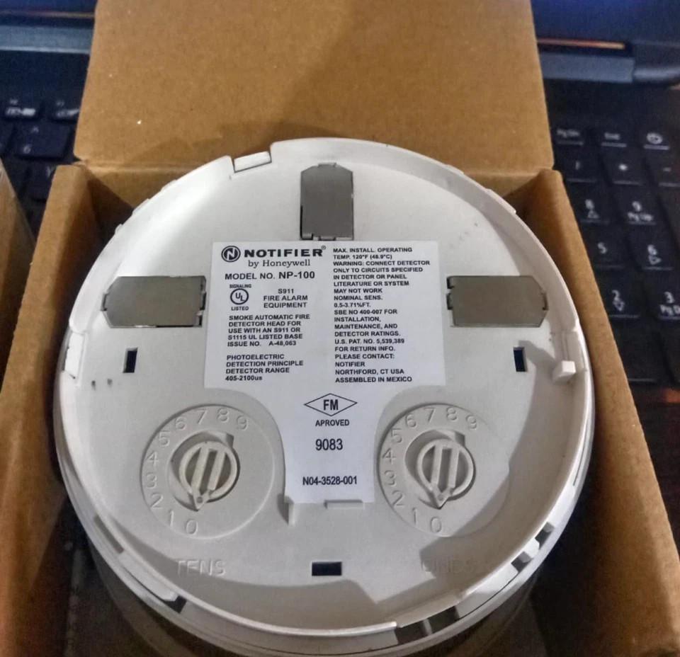 Notifier NP-100 Photoelectric Smoke Detector NP 100 Only Head Fast Shipping