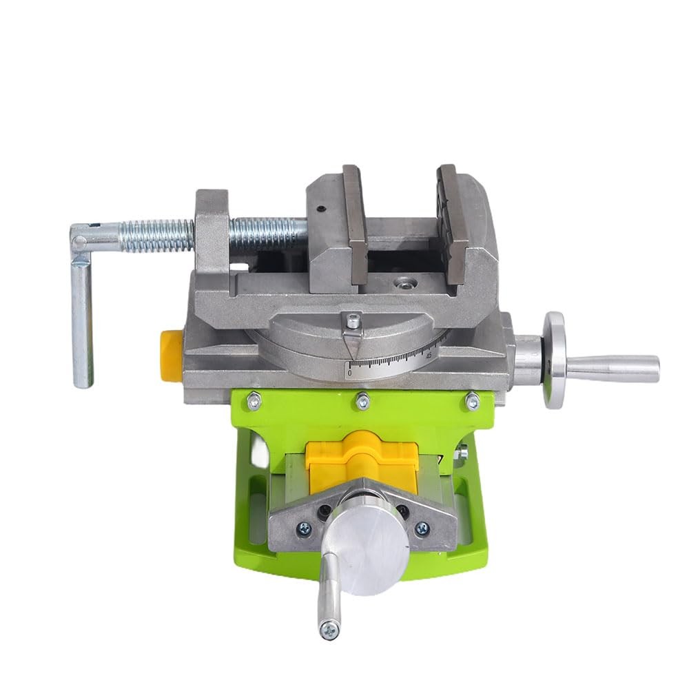 BACHIN Rotary Table 90 ° 3″ Cross Slide Drill 3inch ,Rotary 90 °, Green