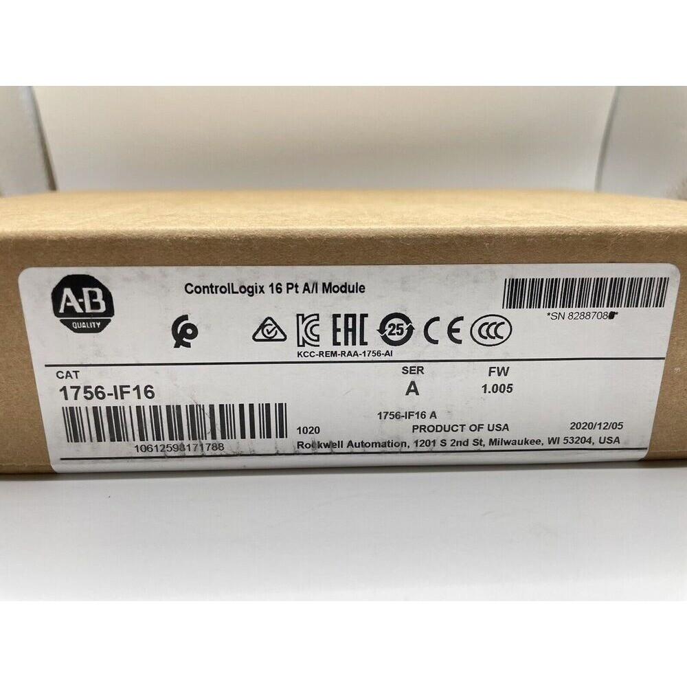 Allen-Bradley 1756-IF16 SER A ControlLogix 16 Pt Input Module US Free Tax