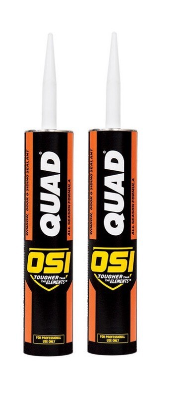 2 ~ OSI QUAD 10 oz. CLAY Door Siding Window Elastomeric Polymers Sealant 1637204