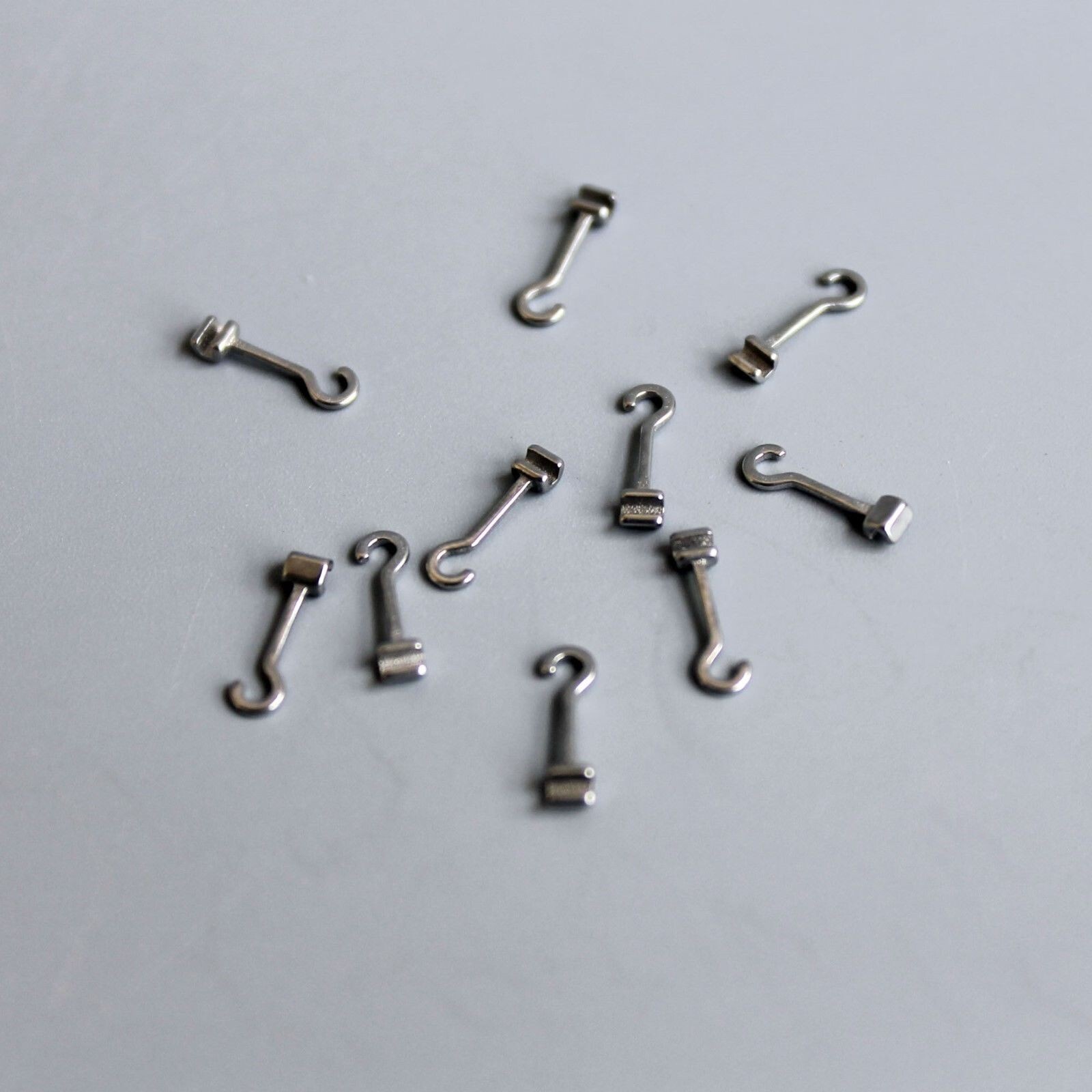 10 Pcs 1 Pack Dental Crimpable Hooks Size Long Curved Left Fix On Wires Hook