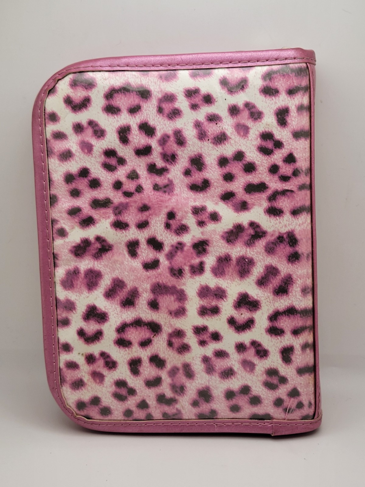 Vintage Y2K Bratz Mini Binder Hot Pink Leopard Print 2002