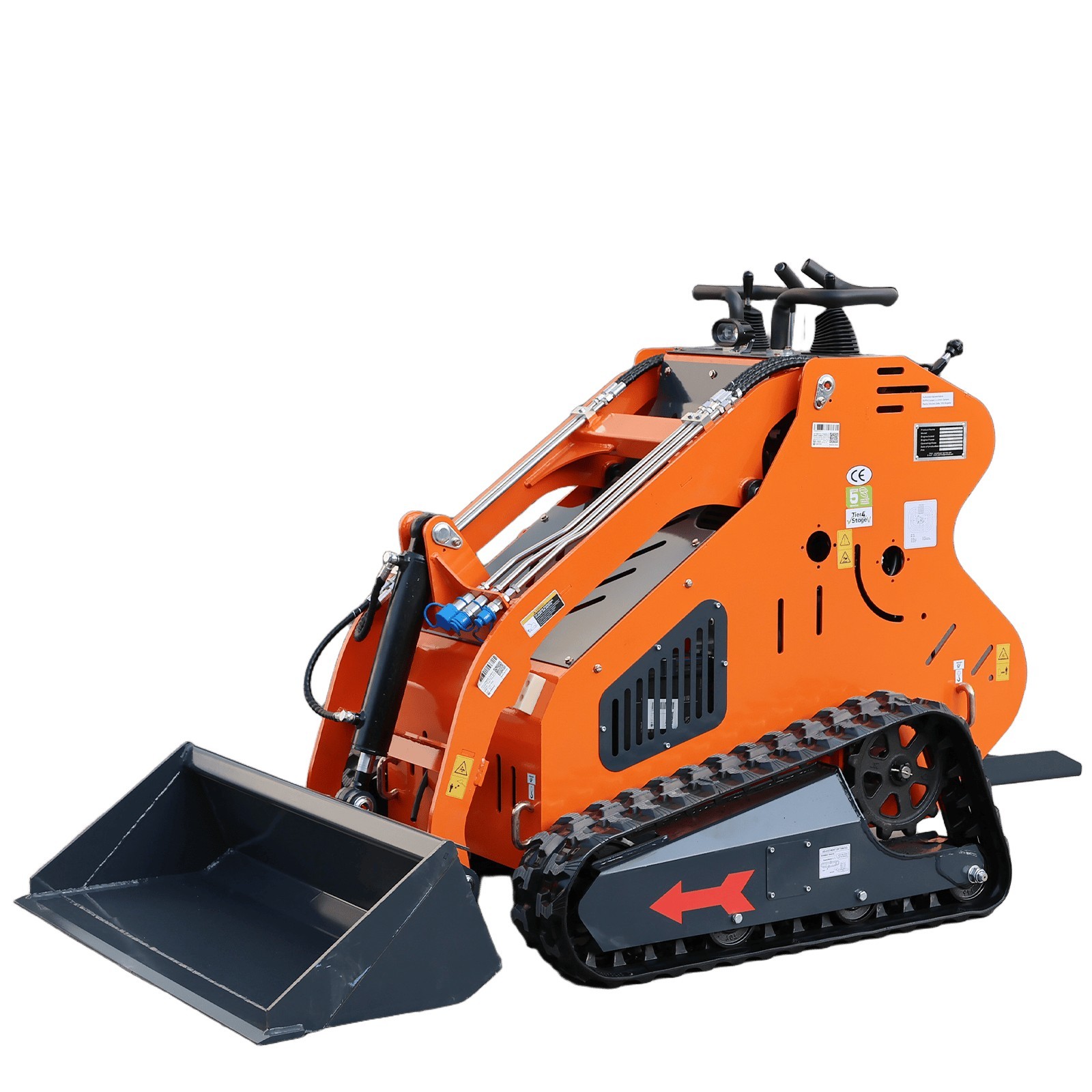 2026 Brand New 24HP Gas EPA Mini Skid Steer Loader with 8”AUGER & Pallet Fork
