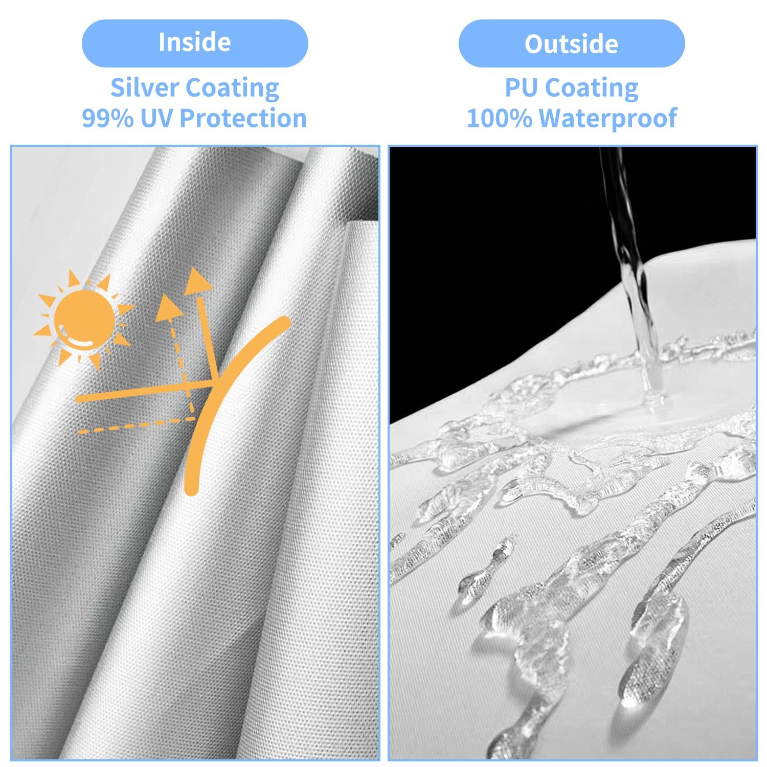 Josiviky 10X10 Canopy Replacement Top Pop Up Canopy Tent Replacement Covertop
