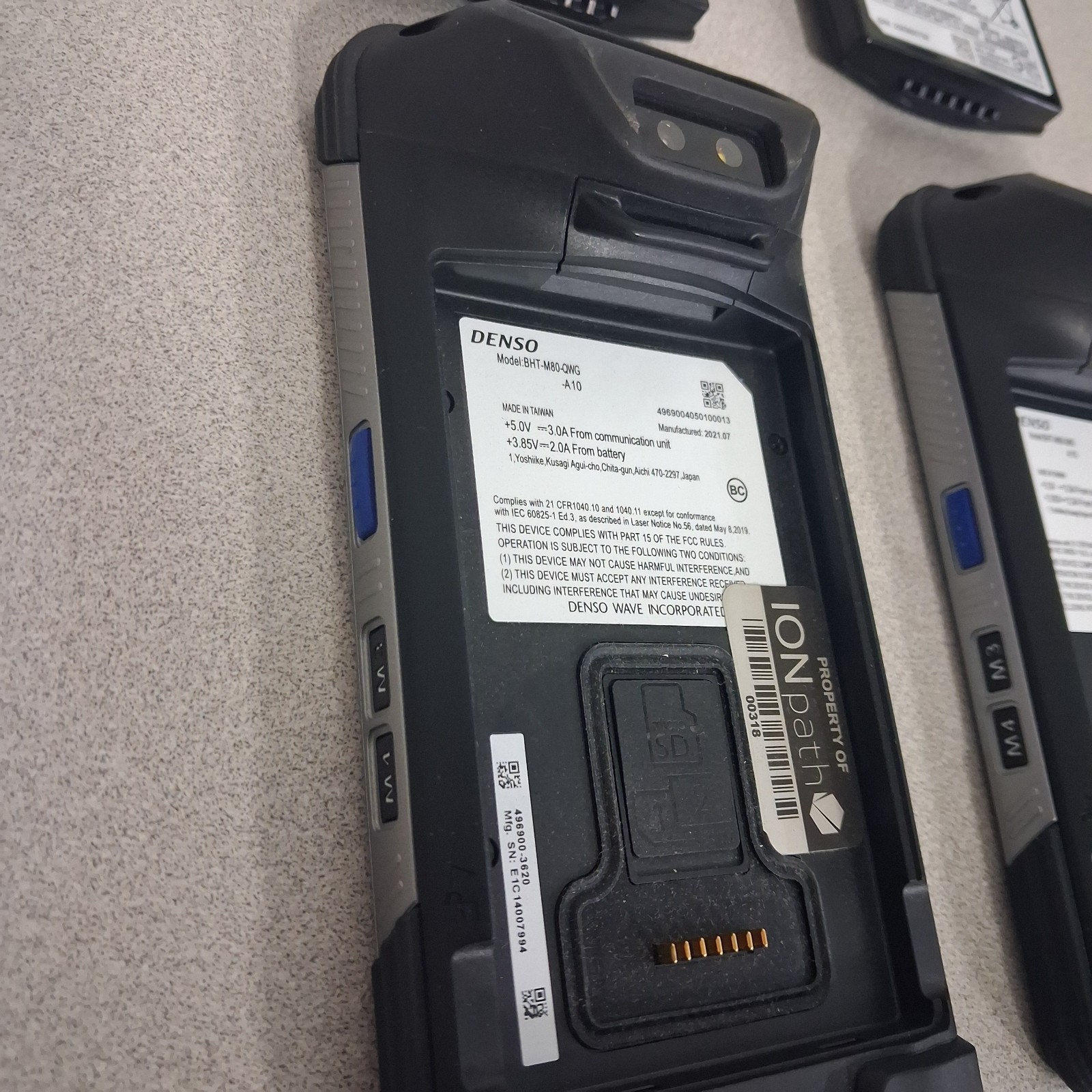 Denso BHT-M80-QWG Handheld Barcode Scanner/Smartphone Like Lot Of 2 *Clean*