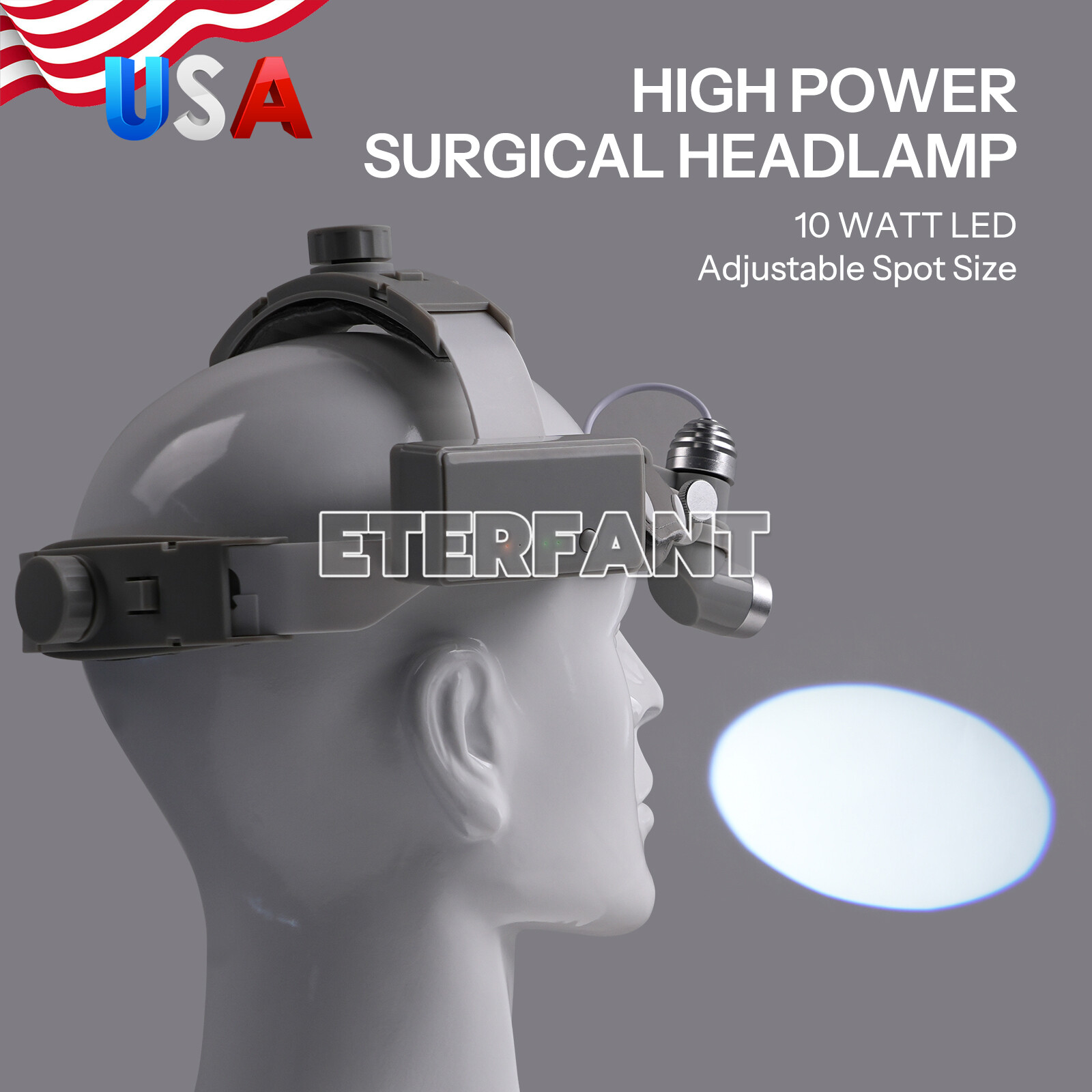 ENT Specific Headlamp Dental 10W LED Medical Headband Head Light Good Light Spot